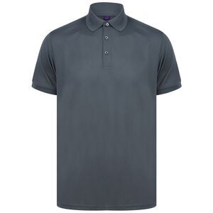 Henbury Unisex Adult Polo Shirt / Charcoal